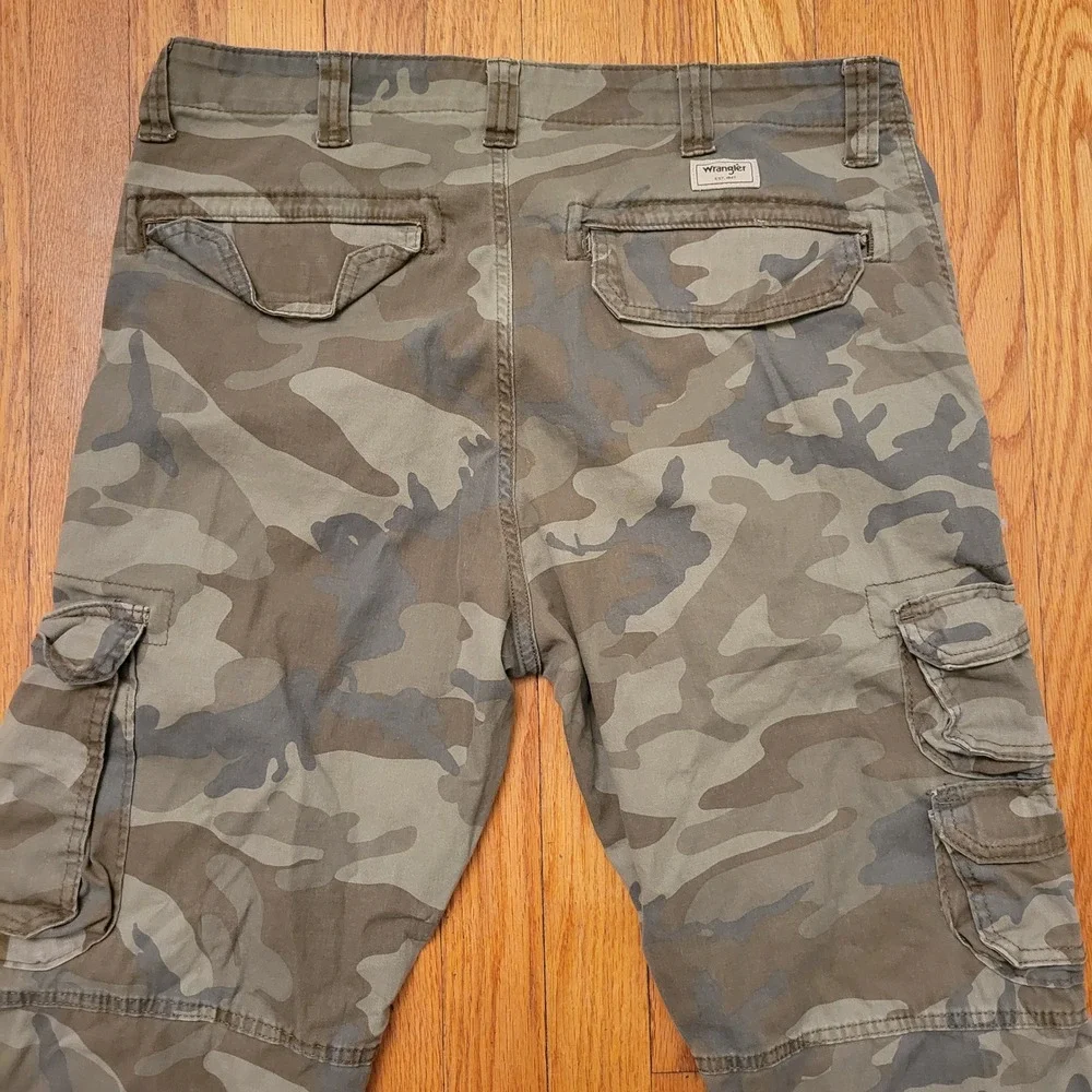 Wrangler Regular Taper Camo Cargo Pants 34x32 Hunting Outdoors Utility Work‎